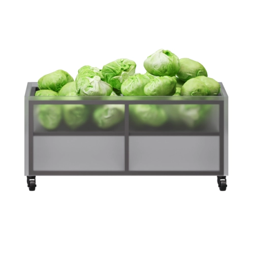 Пластиковий ящик для овочів GREORA Modern Expo 820х625 мм, навантаження до 300 кг, контейнер для зберігання та транспортування, Україна